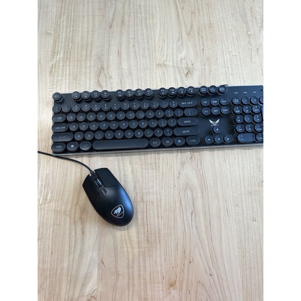 Zerodate LD-KB202 Keyboard and Cougar Deathfire EX Mouse Gaming Combo Black